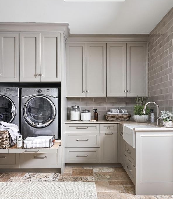light-gray-laundry-room-design-with-apron-sink
