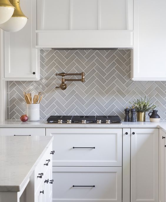 grey backsplash